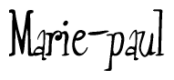 The image is a stylized text or script that reads 'Marie-paul' in a cursive or calligraphic font.