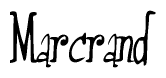 The image is a stylized text or script that reads 'Marcrand' in a cursive or calligraphic font.
