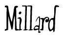The image is of the word Millard stylized in a cursive script.