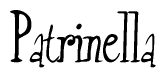 The image is a stylized text or script that reads 'Patrinella' in a cursive or calligraphic font.