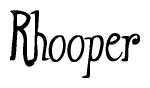 The image is a stylized text or script that reads 'Rhooper' in a cursive or calligraphic font.