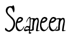 The image is of the word Seaneen stylized in a cursive script.