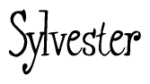Cursive Script 'Sylvester' Text