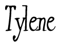The image is a stylized text or script that reads 'Tylene' in a cursive or calligraphic font.