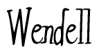 The image is a stylized text or script that reads 'Wendell' in a cursive or calligraphic font.