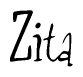 Cursive 'Zita' Text