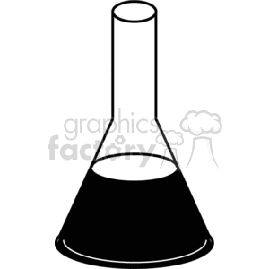 Black and white outline of a glass beaker 