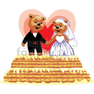 Bear wedding cake
