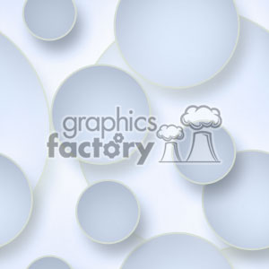 A minimalist clipart image featuring overlapping circles in various sizes with a soft, light blue gradient and subtle white background.