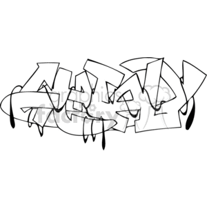 Abstract Graffiti-Style Design