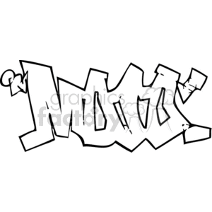 An outline of graffiti-style text reading 'MOTO'. It's characterized by large, blocky letters with sharp angles and a rough, urban aesthetic.