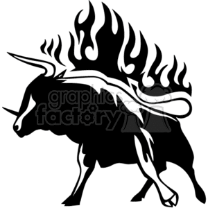 Fierce Flaming Bull