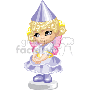 A Little Girl in a Princess Costume Acting Shy