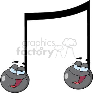 3623-Double-Musical-Note-Singing