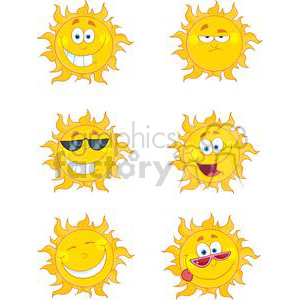 4066-Happy-Sun-Mascot-Cartoon-Characters-Set