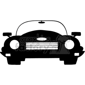 4329-Cartoon-Silhouette-Convertible-Car