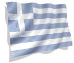 3D animated Greece flag