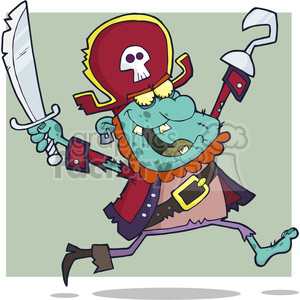 5092-Pirate-Zombie-Royalty-Free-RF-Clipart-Image