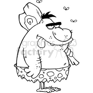 5098-Caveman-Cartoon-Character-Royalty-Free-RF-Clipart-Image
