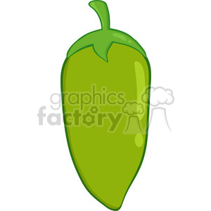 6767 Royalty Free Clip Art Green Chili Pepper