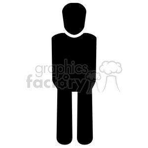 person icon shape standing