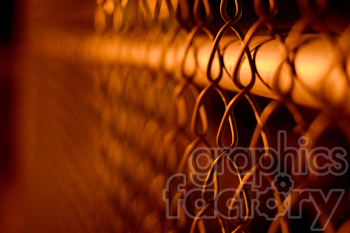 chain linked fence night scene