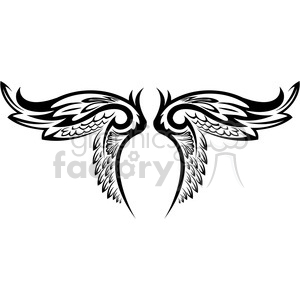 Intricate Angel Wings Design