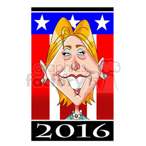   hillary 2016 sign cartoon 