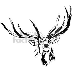 Download Black And White Elk Antlers Clipart Commercial Use Gif Jpg Png Eps Svg Ai Pdf Clipart 394993 Graphics Factory