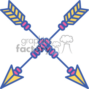 Colorful Crossed Arrows