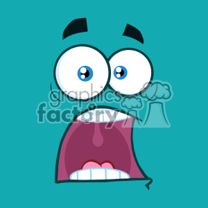 Funny Surprise Cartoon Face