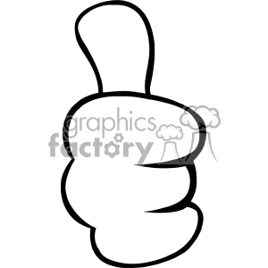 A humorous clipart image of a thumbs up, representing positivity and approval.