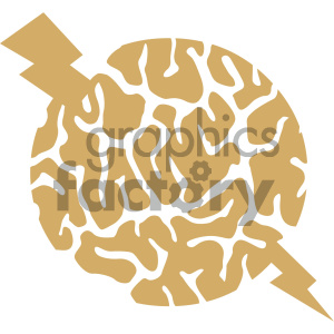 brain energy vector icon