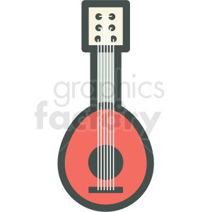 vertical guitar vector icon image
