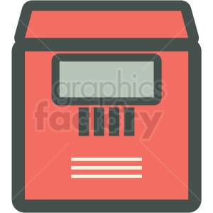 safety deposit box vector icon