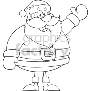 Cheerful Santa Claus for Christmas