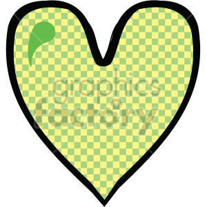 yellow pattern heart