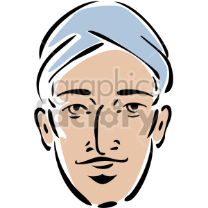 Turbaned Man Face