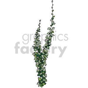 Leafy Climbing Plants Clip Art