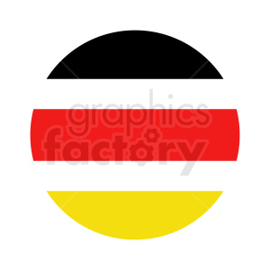 The image is a stylized representation of the flag of Germany. The flag is composed of three horizontal bands in the colors black, red, and gold (or yellow), which are depicted in abstract shapes rather than traditional rectangular forms.