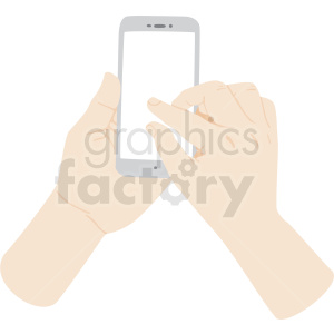 Illustration of hands holding a smartphone, performing a pinch-to-zoom gesture on the screen.