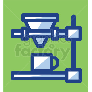 coffee machine with cup vector icons