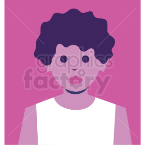 female avatar pink background vector icon