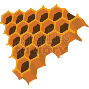 honeycomb piece vector clipart no background