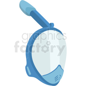 modern snorkel mask vector clipart
