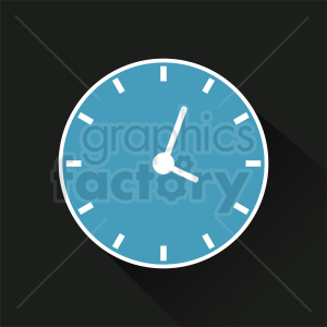 time clock on dark background icon