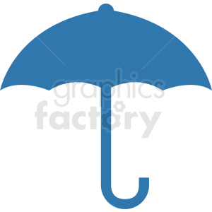 blue umbrella vector icon