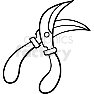 cartoon clippers black white vector clipart
