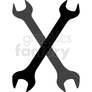crossed wrench design