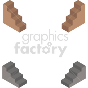 isometric ladder vector icon clipart 4